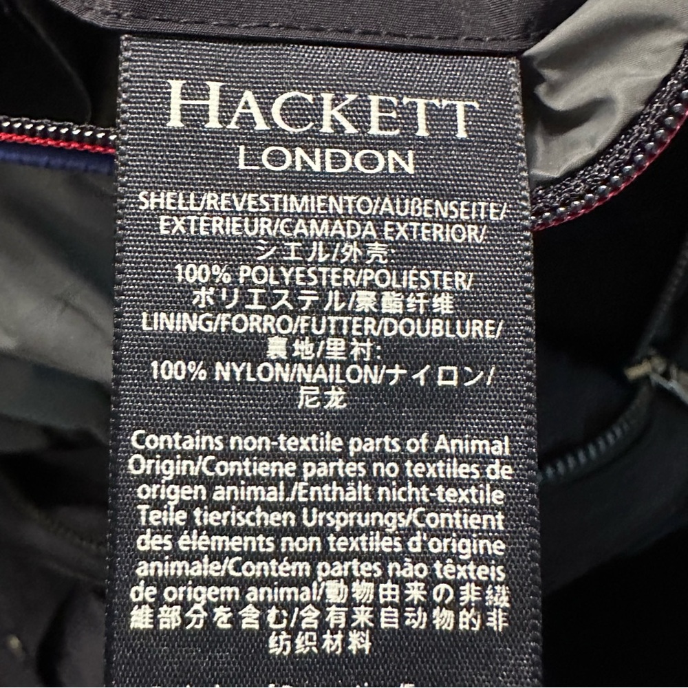 Hackett London Men’s Navy Velo-Speed Field Jacket Hood 4 Pocket Front Lined - Picture 13 of 15